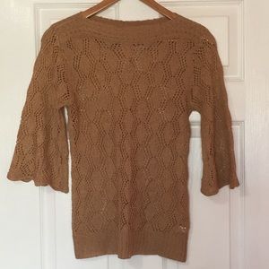 Crochet Knit Top Blouse
